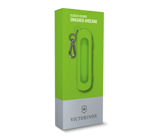 Чохол силіконовий Victorinox для ножа 58 mm серії Classic SD Colors, Smashed Avocado (4.0453), зелений, скейт