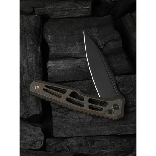 Ніж складаний туристичний Weknife Dressytak (8.6 см) Bohler M390 / Titanium бронзовий