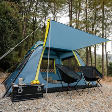 Намет чотиримісний швидкорозкладний Naturehike Cape Lite CNK2650WS022, блакитний