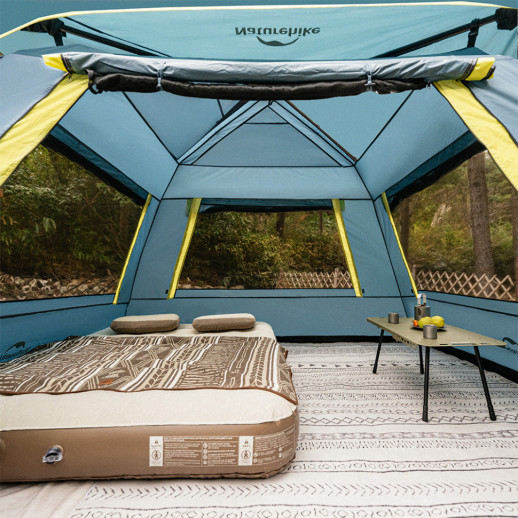 Намет чотиримісний швидкорозкладний Naturehike Cape Lite CNK2650WS022, блакитний