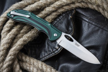 Ніж Kizlyar Supreme Dream сатин титан, сталь 440C, рукоять микарта