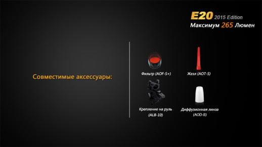 Ліхтар ручний Fenix E20 XP-E2 (вітринний зразок)