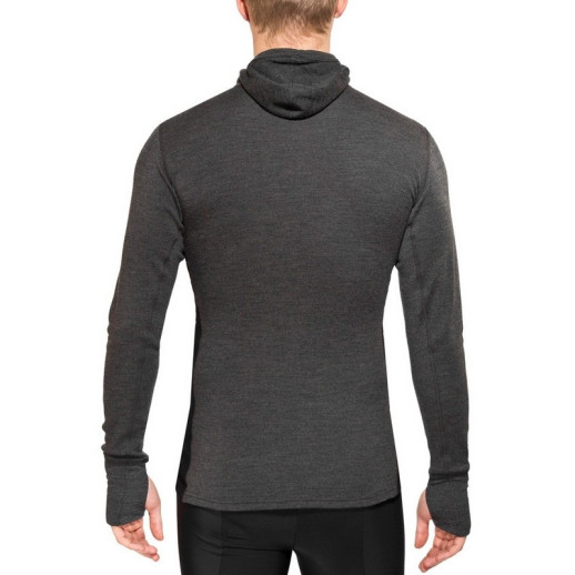Худі чоловіче Aclima WarmWool Hood Sweater Man Marengo /Black XL