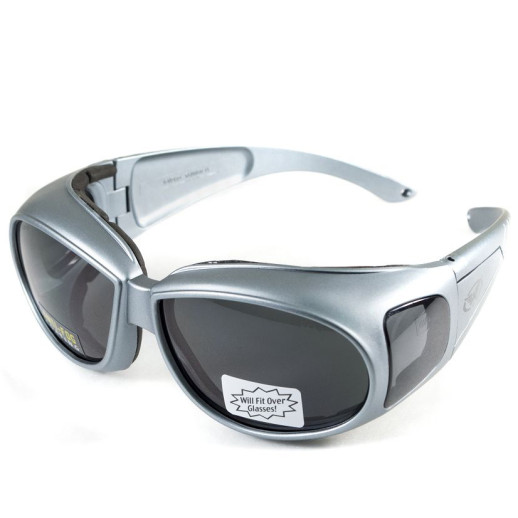 Окуляри Global Vision Outfitter Metallic (gray) чорні в сірій оправі