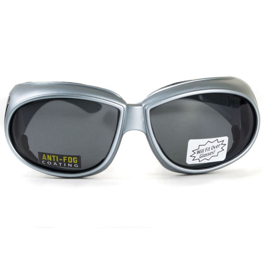 Окуляри Global Vision Outfitter Metallic (gray) чорні в сірій оправі