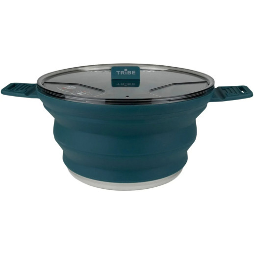 Каструля Tribe Collapsible Pot 2,5 л силіконова T-FF-0025, ocean