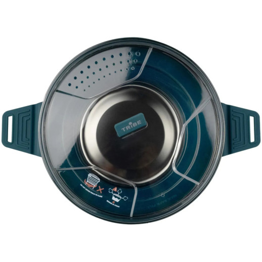 Каструля Tribe Collapsible Pot 2,5 л силіконова T-FF-0025, ocean