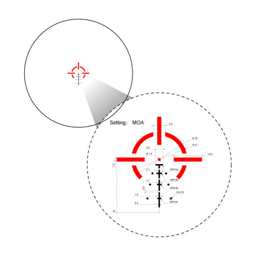 Приціл призматичний Vector Optics Paragon 4x24 Micro
