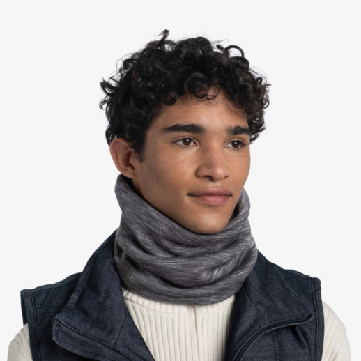 Шарф-труба Buff Heavyweight Merino Wool MULTI STRIPES fog grey