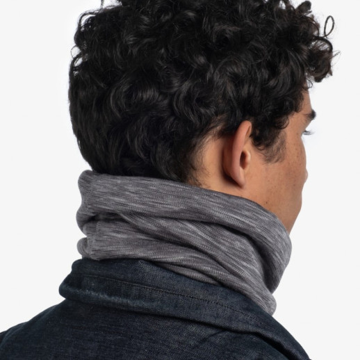 Шарф-труба Buff Heavyweight Merino Wool MULTI STRIPES fog grey