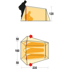 Намет Ferrino Lightent 3 (8000) оливково-зелений