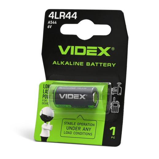 Батарейка лужна Videx 4LR44/A544 1pc BLISTER (12/240)