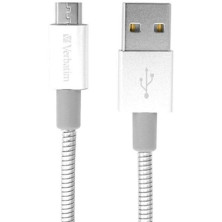 Кабель Verbatim USB-Micro USB 30 см Silver