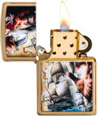 Запальничка Zippo 204B Mazzi золотиста (29781)