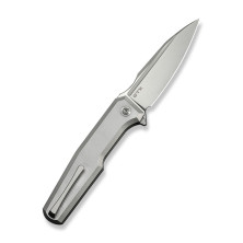 Ніж складаний туристичний Weknife Dressytak (8.6 см) Bohler M390 / Titanium сірий