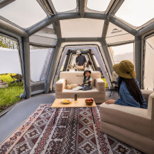 Намет чотиримісний надувний Naturehike Gen Air FL CNK2550WS046, сірий