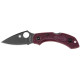 Ніж Spyderco Dragonfly 2 Lightweight Black Blade Micro-Melt PD1, FRN burgundy