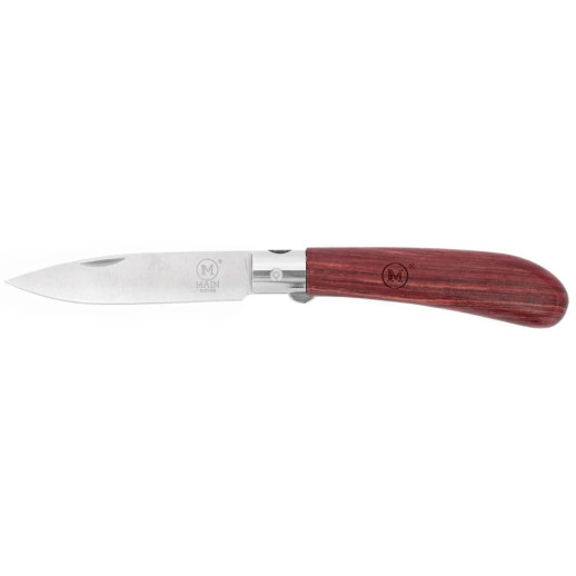 Ніж Main Knives German line, bubinga wood handle, drop point blade brown