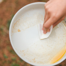 Сковорідка зі складаною ручкою Naturehike CNK2450CF013, 17,5 см, алюміній, біла