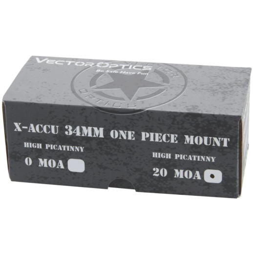 Моноблок Vector Optics 34 мм високий 20MOA
