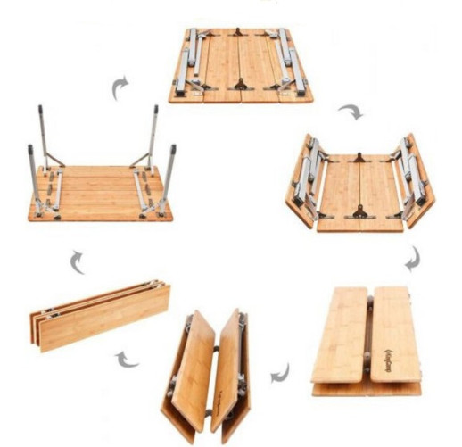 Складаний стіл KingCamp BAMBOO 10065 PLUS (KC2016) YELLOW