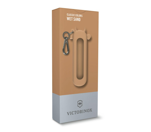 Чохол силіконовий Victorinox для ножа 58 mm серії Classic SD Colors, Wet Sand( 4.0454), коричневий, Бик