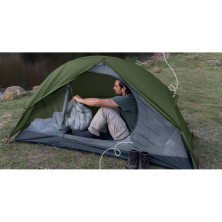 Намет надлегкий одномісний з футпринтом Naturehike Cycling 1 NH18A095-D, 210T, темний зелений