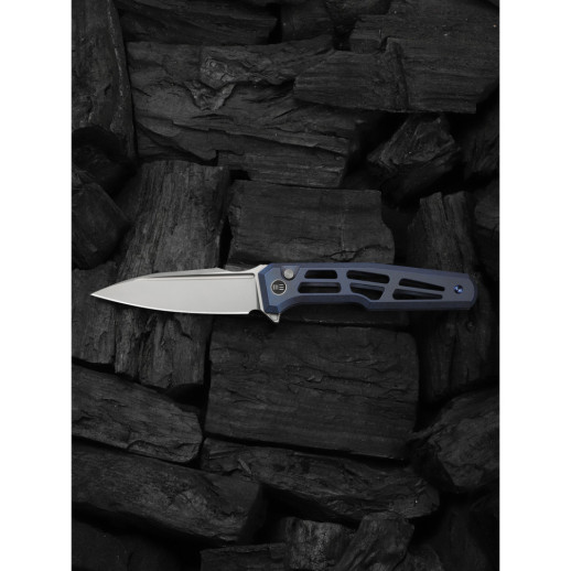Ніж складаний туристичний Weknife Dressytak (8.6 см) Bohler M390 / Titanium синій