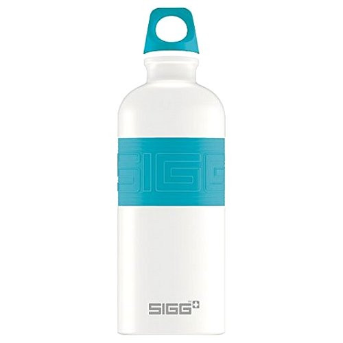 Пляшка для води SIGG CYD Pure White Touch, 0.6 л (блакитна)