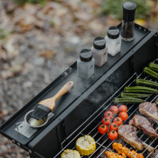 Гриль туристичний вертикальний Naturehike Moyan CNK2300015, Upgrade 3.0, чорний