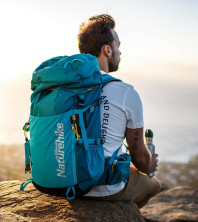 Рюкзак туристичний Naturehike NH18Y045-Q, 45 л, Блакитний