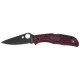 Ніж Spyderco Endela Lightweight Black Blade, Micro-Melt PD1, FRN burgundy