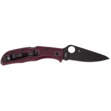 Ніж Spyderco Endela Lightweight Black Blade, Micro-Melt PD1, FRN burgundy