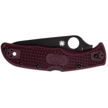 Ніж Spyderco Endela Lightweight Black Blade, Micro-Melt PD1, FRN burgundy