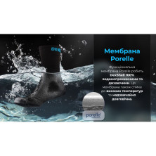 Шкарпетки водонепроникні Dexshell Ultra Thin Crew BLK, чорний (L)