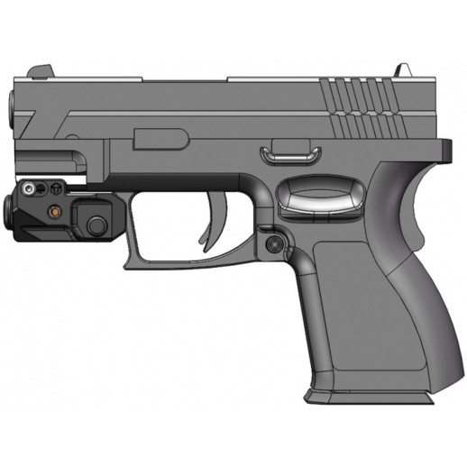 Лазерний цілевказівник Vector Optics Viperay Scrapper пістолетний червоний лазер FDE