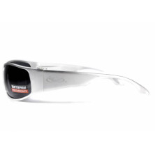 Окуляри Global Vision BAD-ASS 1 Silver (gray) чорні в металевій оправі