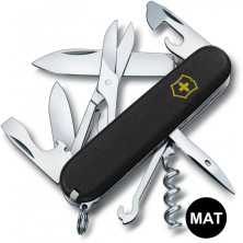 Складаний ніж Victorinox CLIMBER MAT чорний матовий лак з жовт.лого