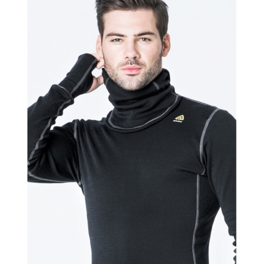 Худі чоловіче Aclima WarmWool Hood Sweater Man Black L