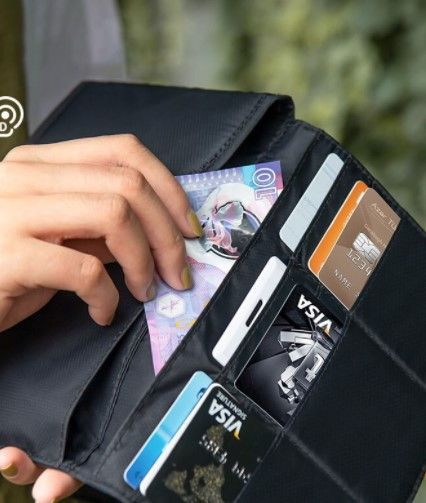Органайзер Naturehike Travel Passport Holder Bag RFID-Blocking сірий