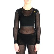 Термофутболка жіноча Aclima Woolnet Crew Neck Woman Black XL