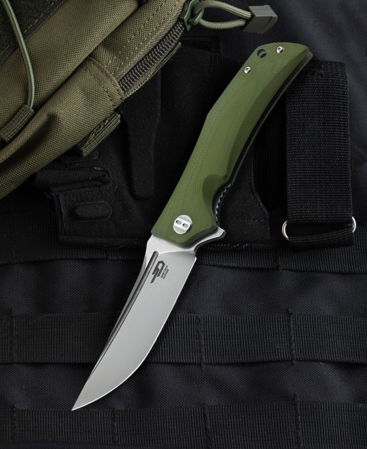Ніж складаний Bestech Knives SCIMITAR зелений