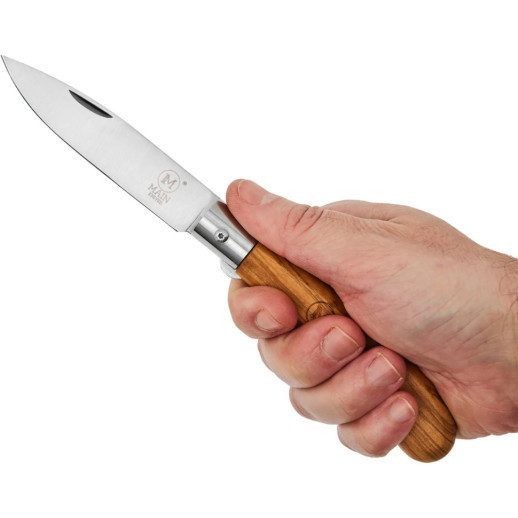 Ніж Main Knives German line, Drop Point Olive Wood brown