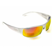 Окуляри Global Vision BAD-ASS 1 Silver (G-Tech red) дзеркальні червоні в металевій оправі