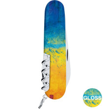 Складаний ніж Victorinox CLIMBER UKRAINE Жовто-синій малюнок