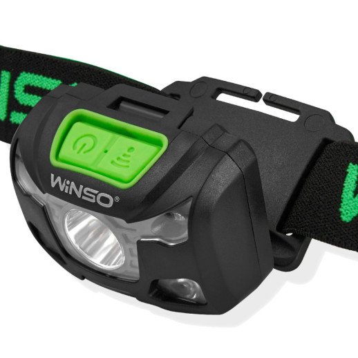 Ліхтар налобний Winso PRO 250Lm, 5W XPG , 1200mAh/3xAAA, Sensor White/Red