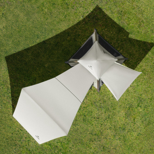 Намет тримісний надувний автоматичний із тентом Naturehike Ango CNK2550WS017, коричневий