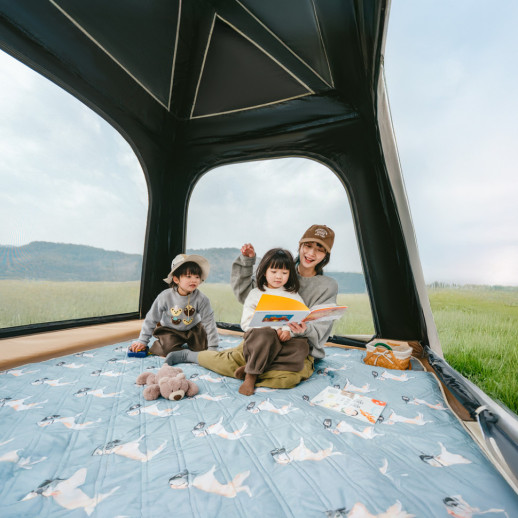 Намет тримісний надувний автоматичний із тентом Naturehike Ango CNK2550WS017, коричневий