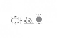 Намет High Peak Canas 50(Aluminium /Dark Grey)