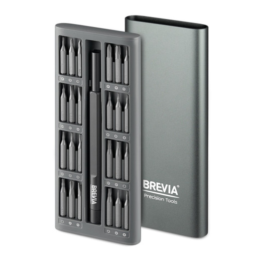 Викрутка з комплектом насадок BREVIA 24 в 1 (55024MMC)
